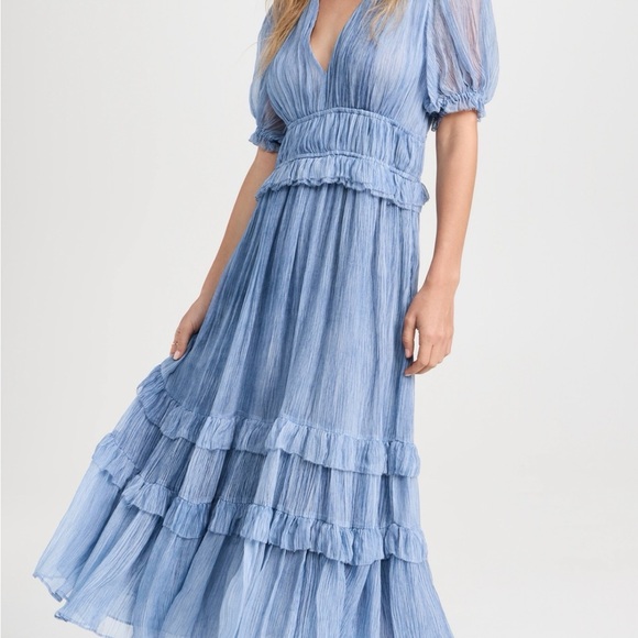 Ulla Johnson Dresses & Skirts - Ulla Johnson Elodie Silk Midi Dress in Slate